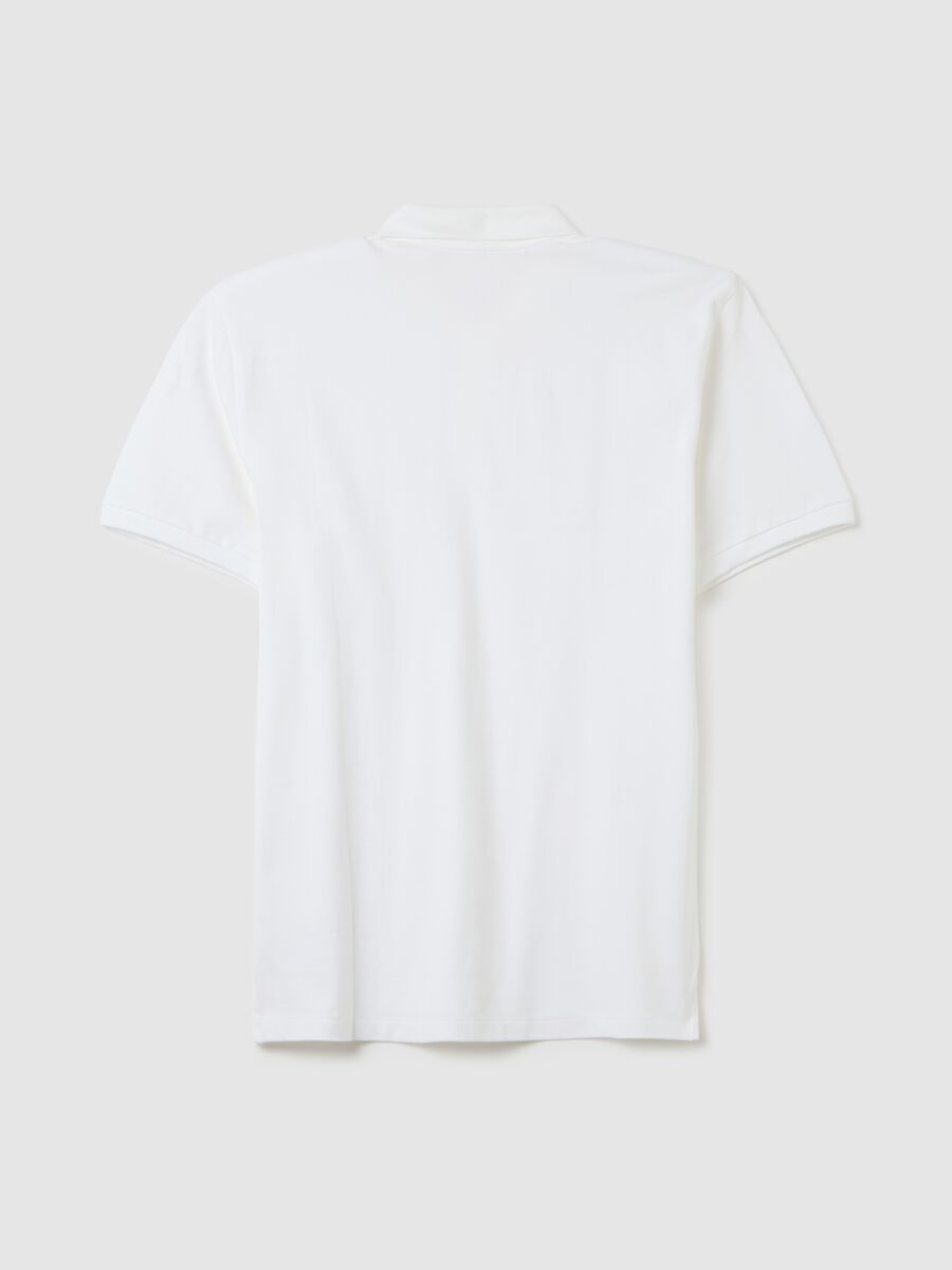 Polo in piquet stretch Uomo_2