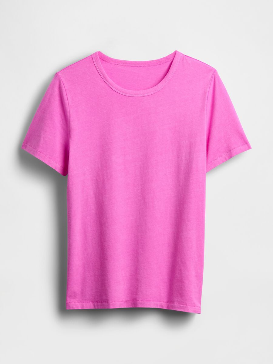 Pink pure cotton regular fit T-shirt Woman_3