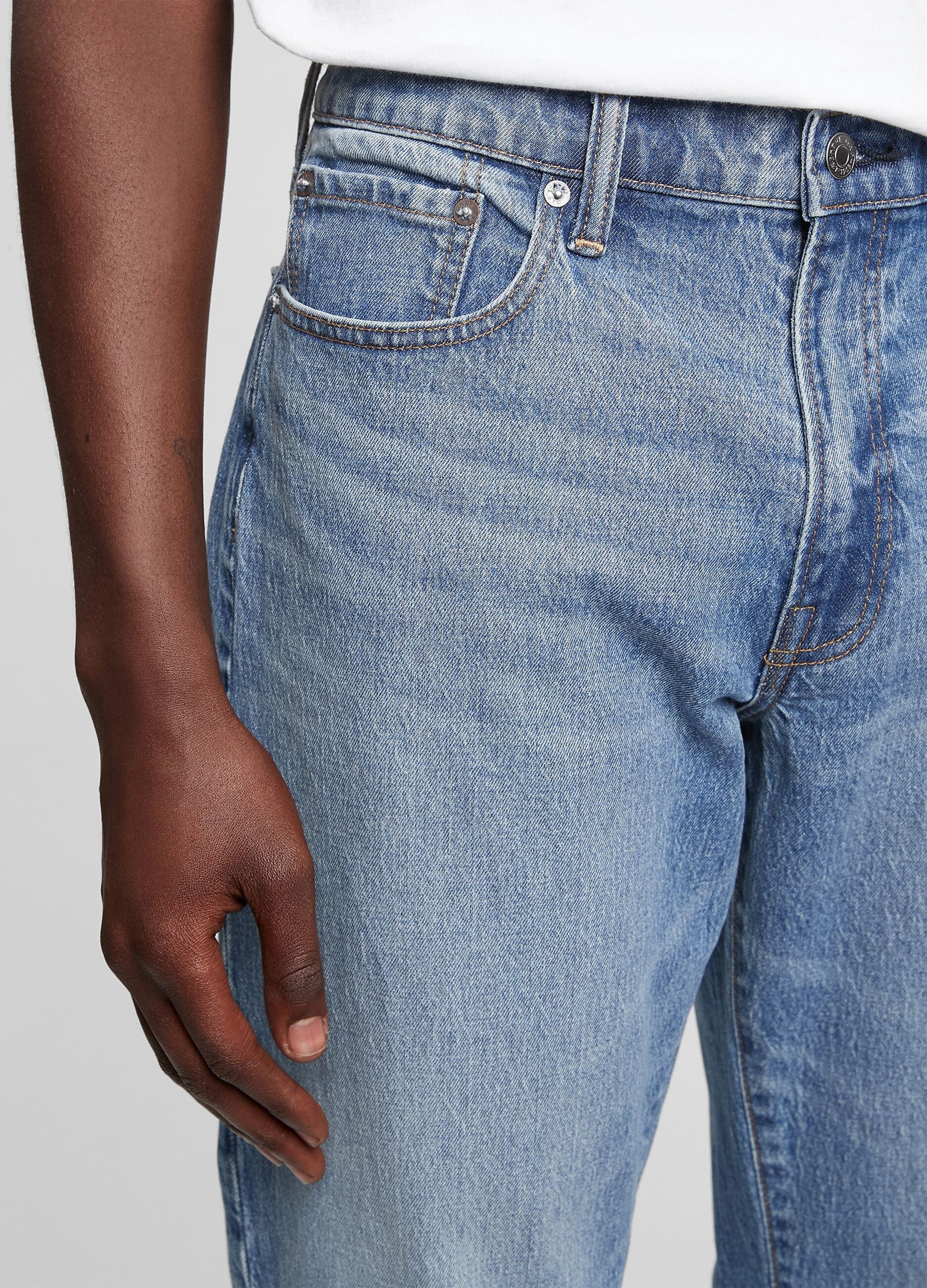 Jeans straight fit a vita media_3