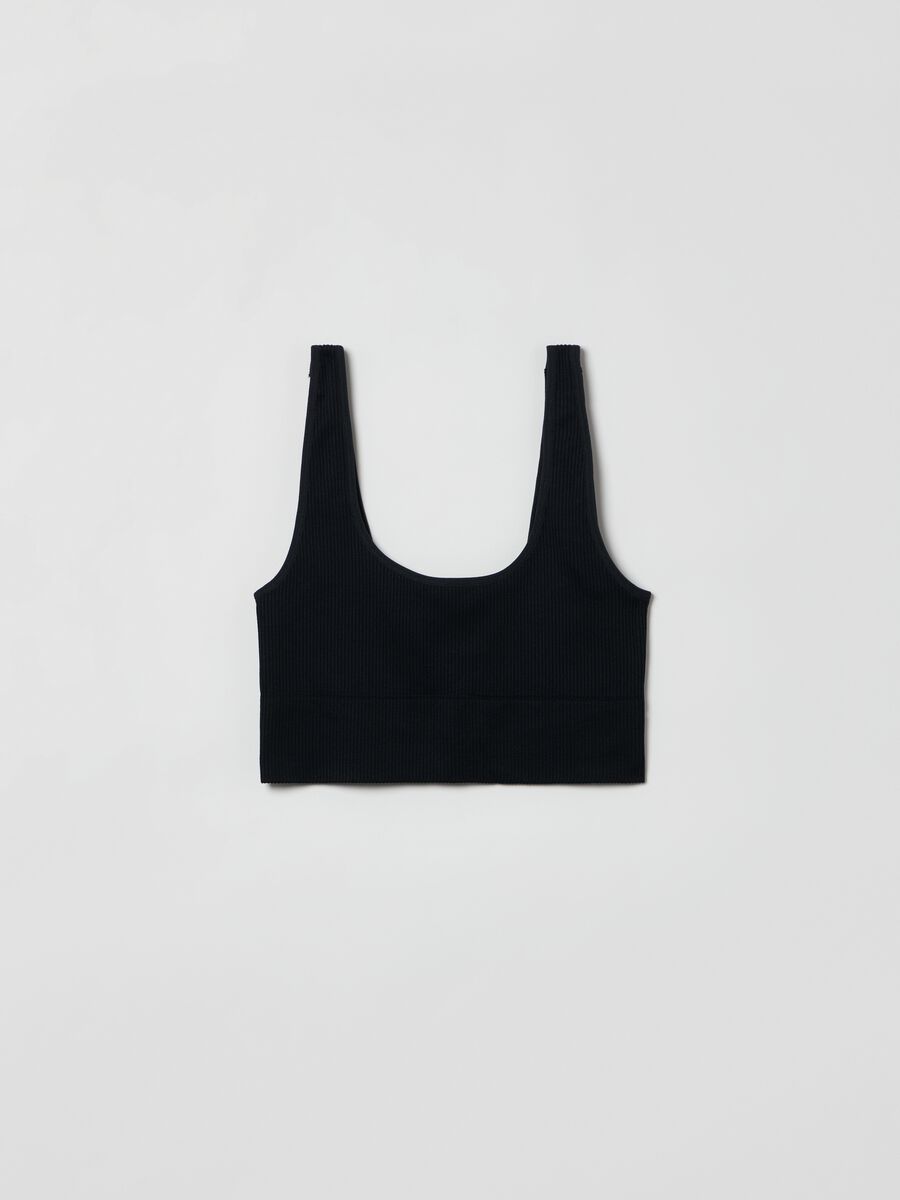 Canotta seamless con spalline sottili Donna_2