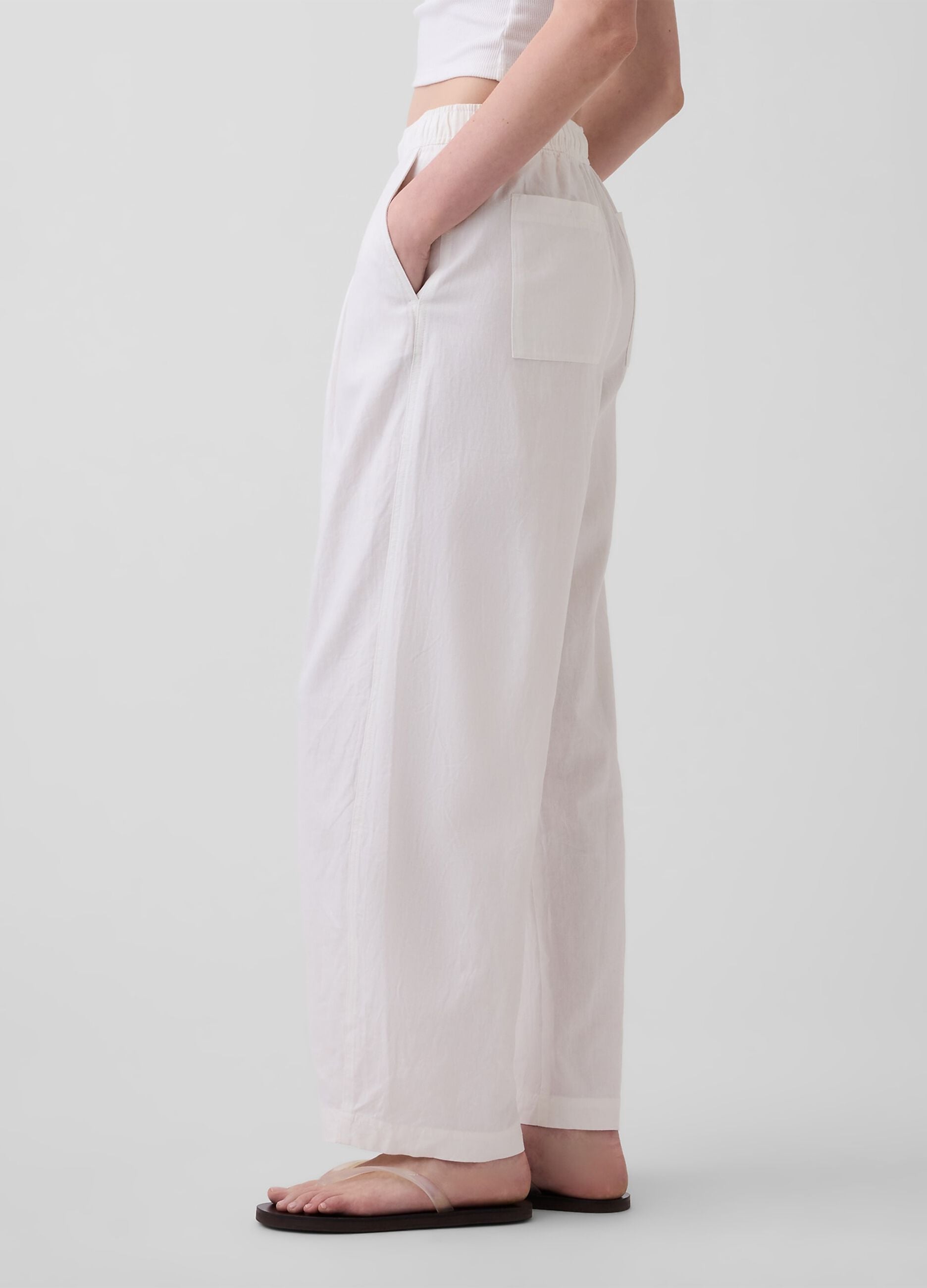 Pantaloni in misto lino
