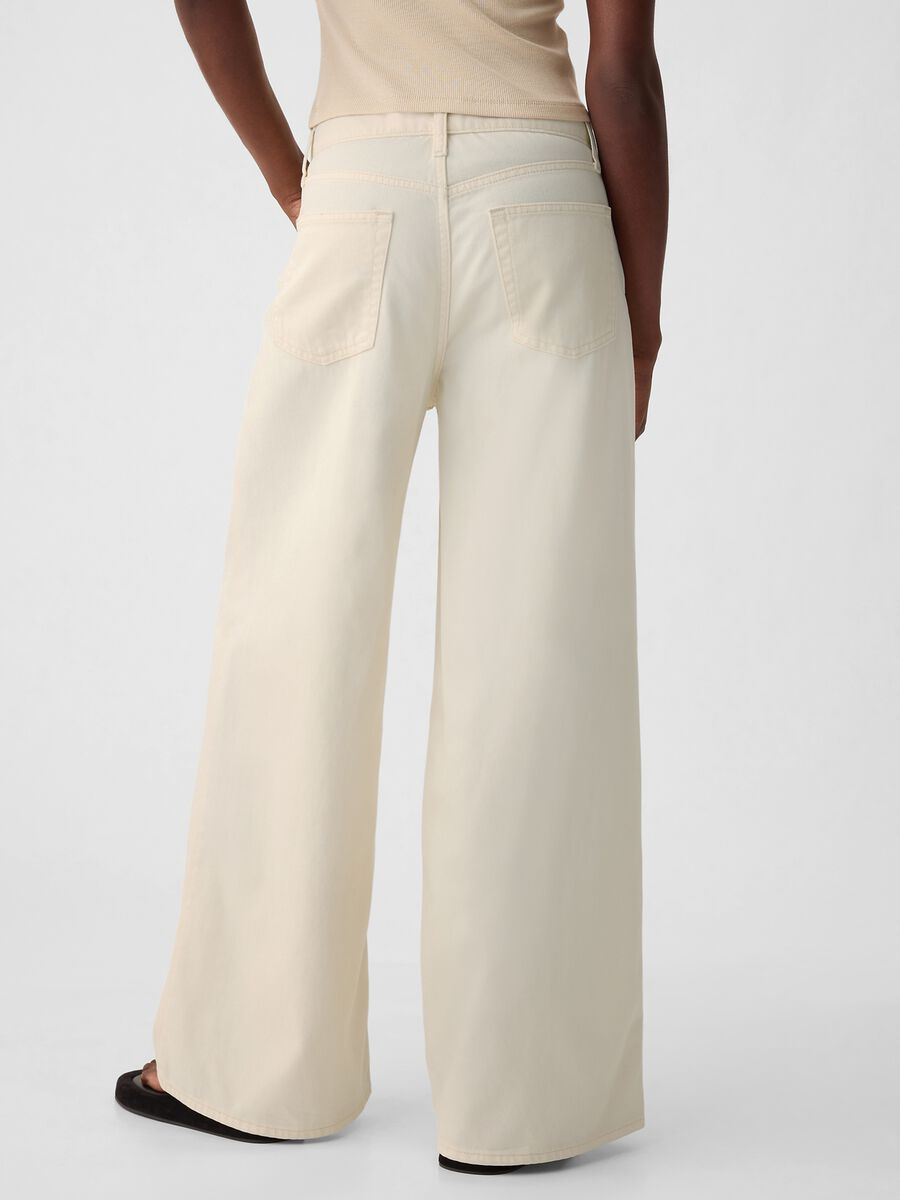 Pantaloni in lyocell e cotone Donna_2