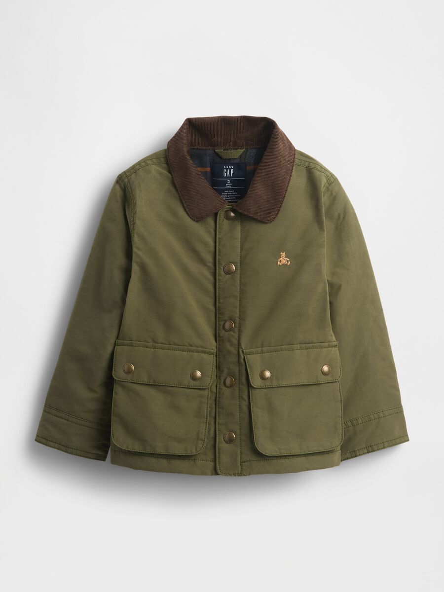Giacca verde in cotone misto Bambino_0