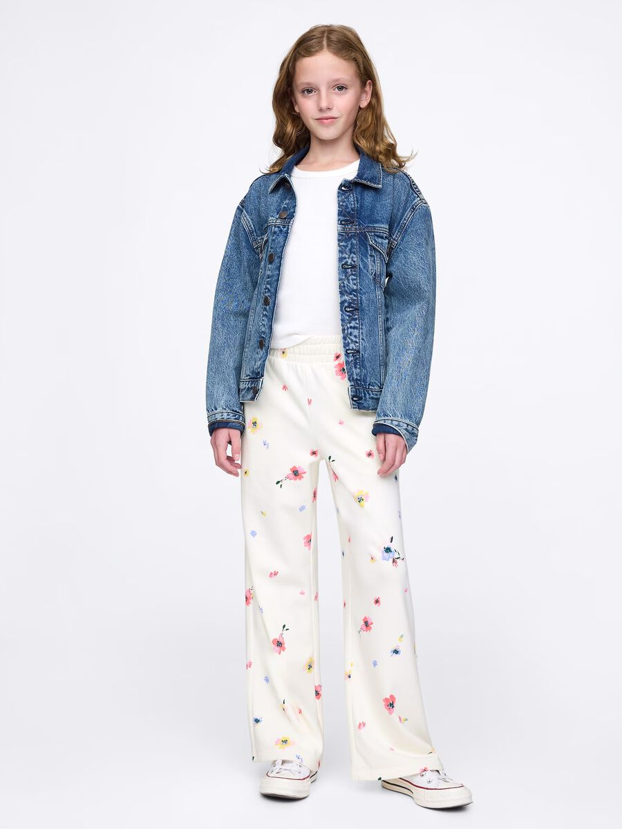 Pantaloni larghi floreali Bambina_0