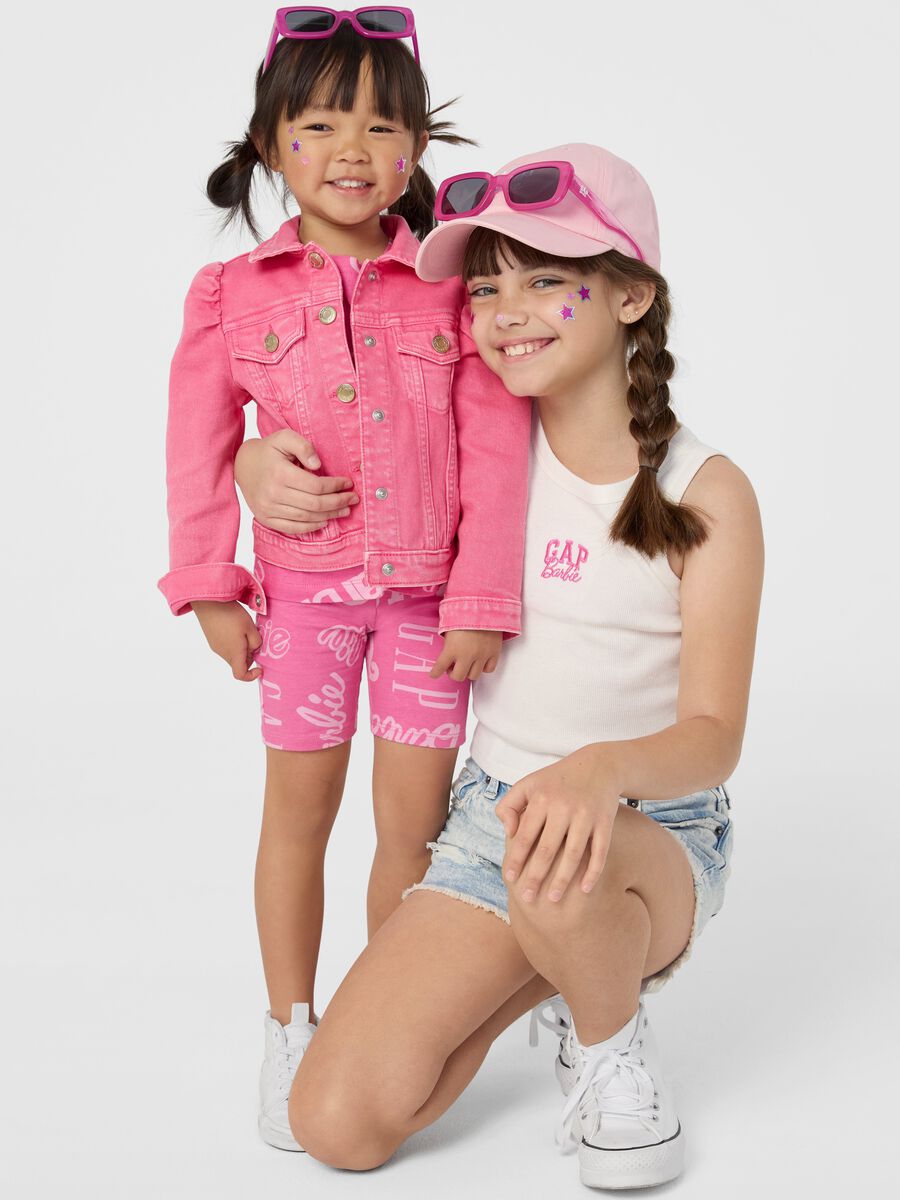 Barbie™ denim jacket with puff sleeves Toddler Girl_2