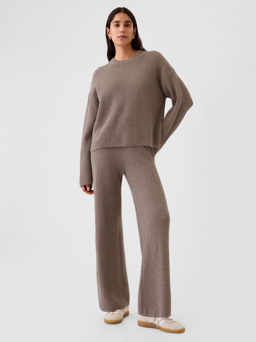 Pullover with ribbed design Woman_1