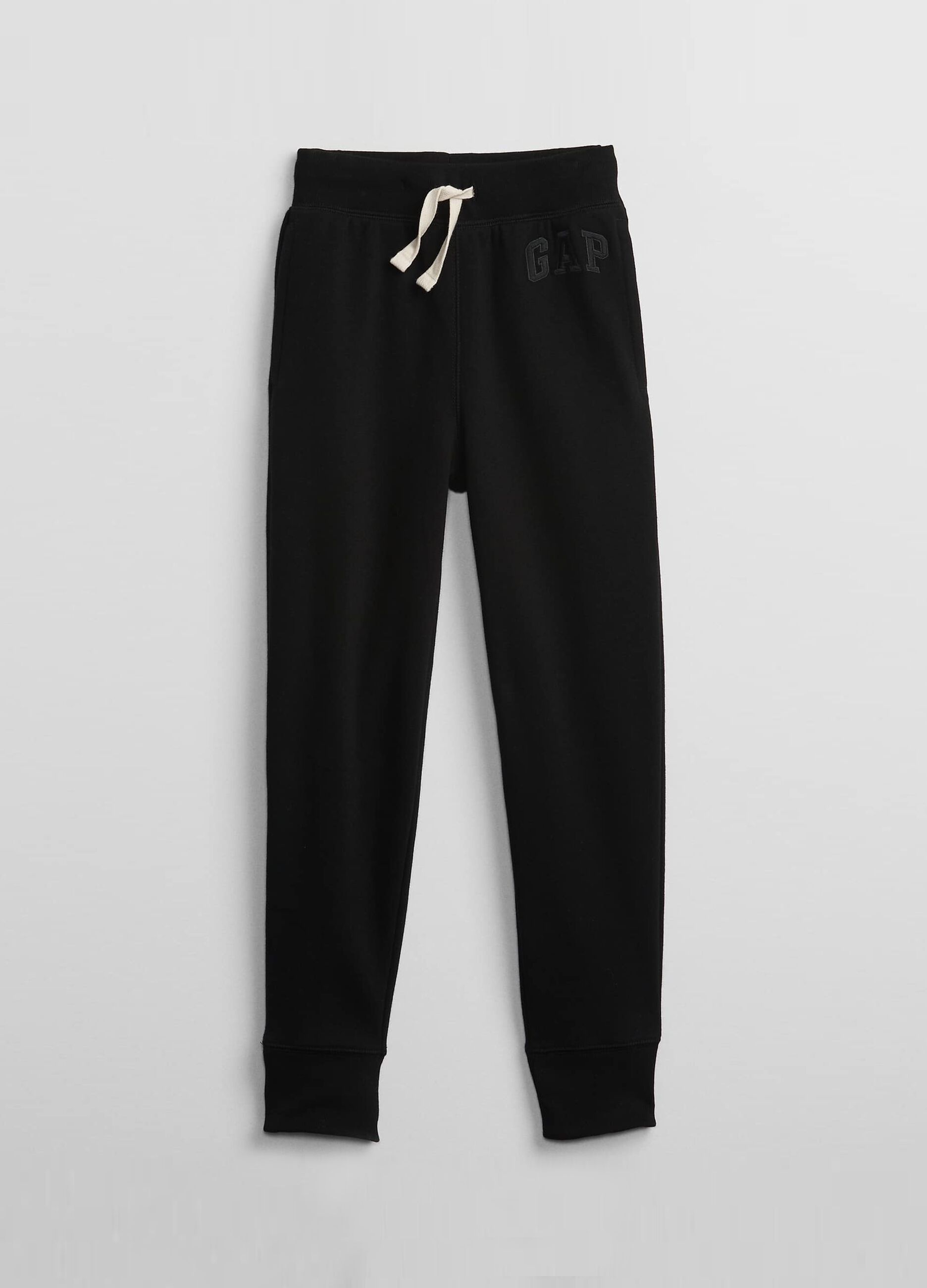 Fleece joggers with logo embroidery