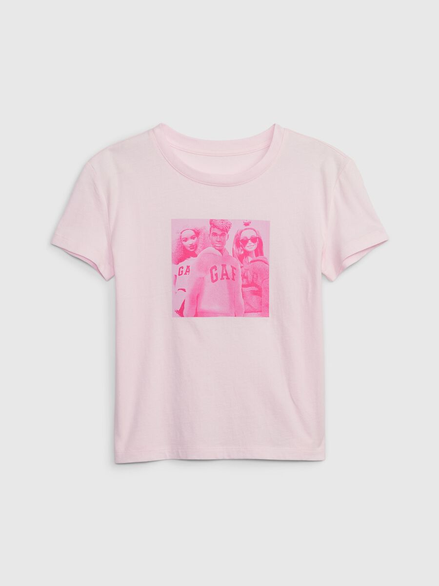 T-shirt girocollo con stampa Barbie™ Bambina_2