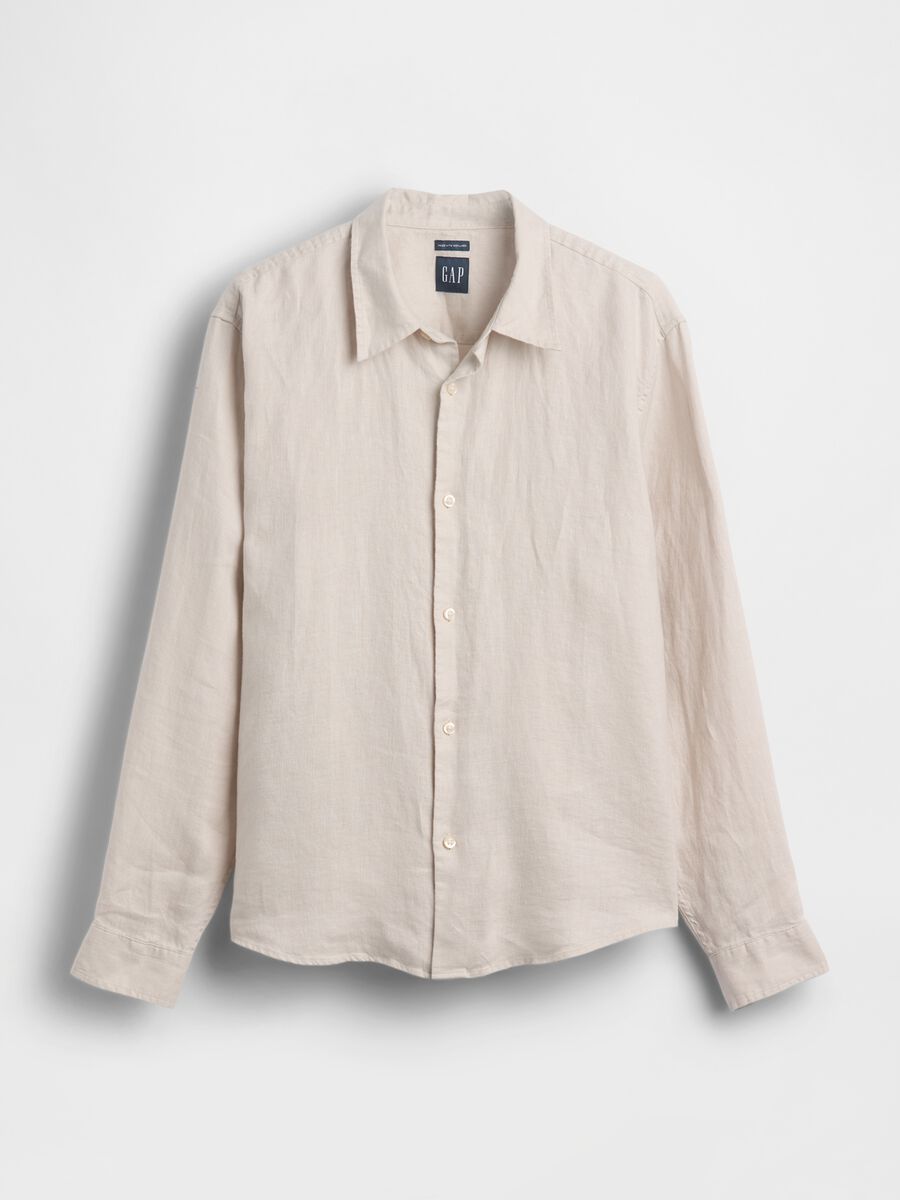 Camicia in puro lino Uomo_3