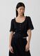 Blusa in puro cotone con pizzo_0