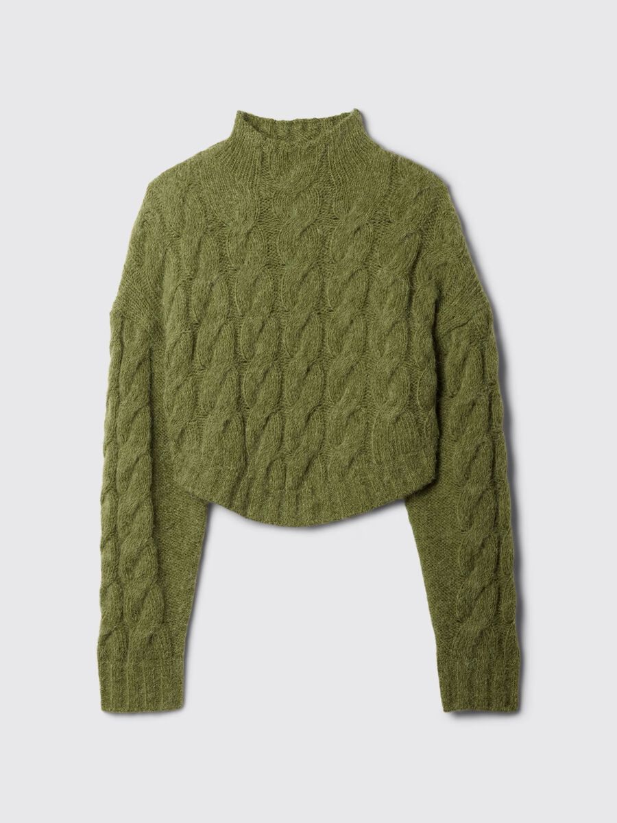 GAP x CULT GAIA Pullover crop a trecce Donna_4