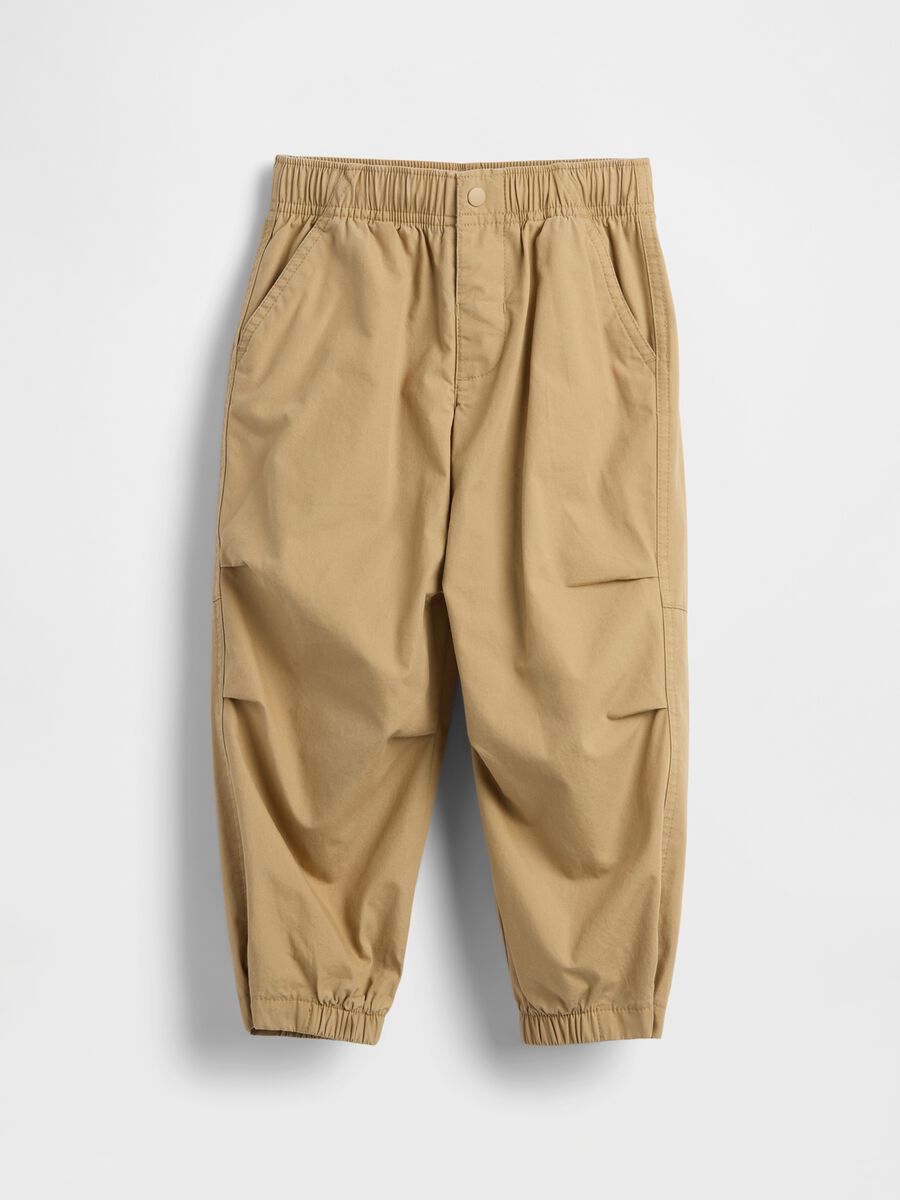 Pantaloni marroni in puro cotone Bambino_1