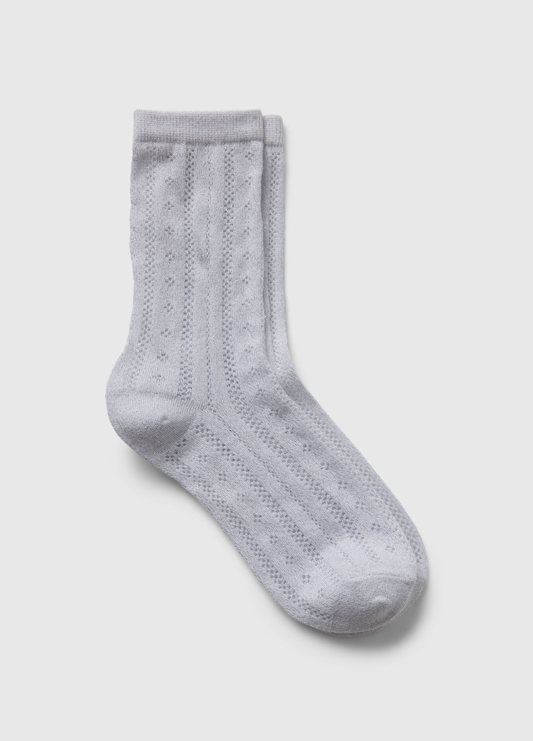 Calze corte con trama pointelle