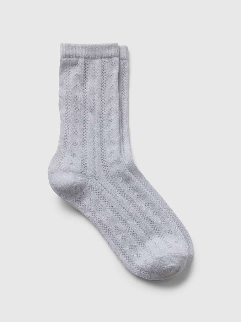 Calze corte con trama pointelle