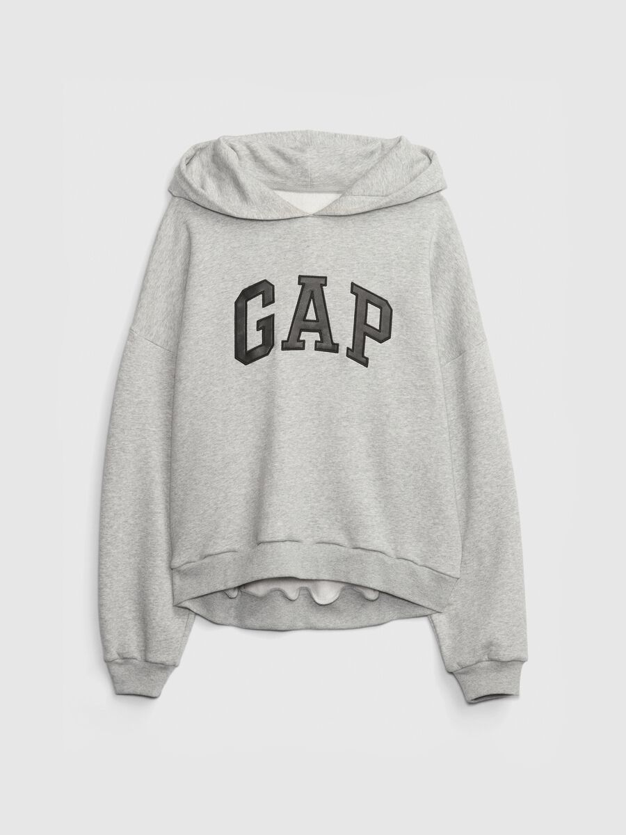 Felpa oversize con cappuccio Donna_5