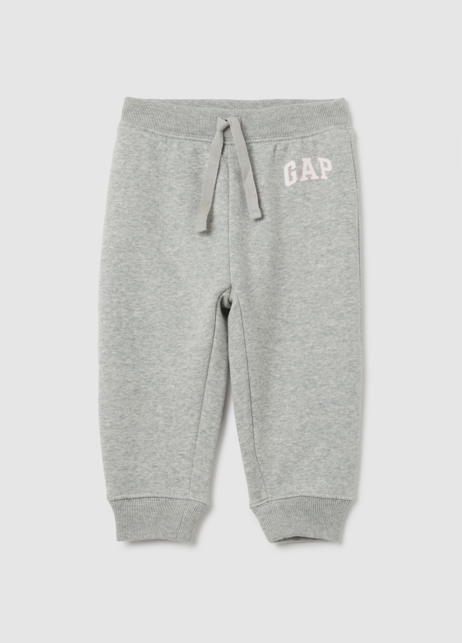 Joggers con coulisse e patch logo