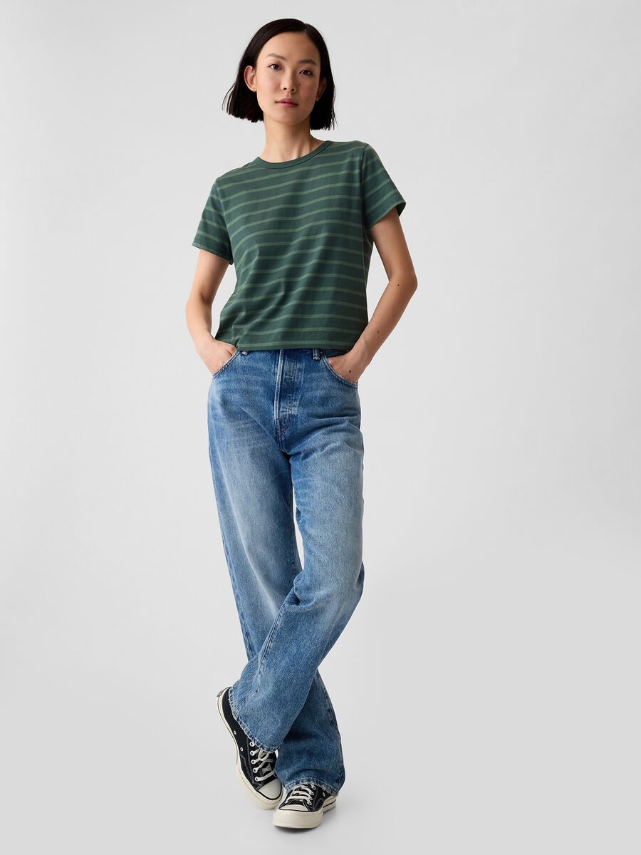Organic cotton T-shirt with round neck Woman_1