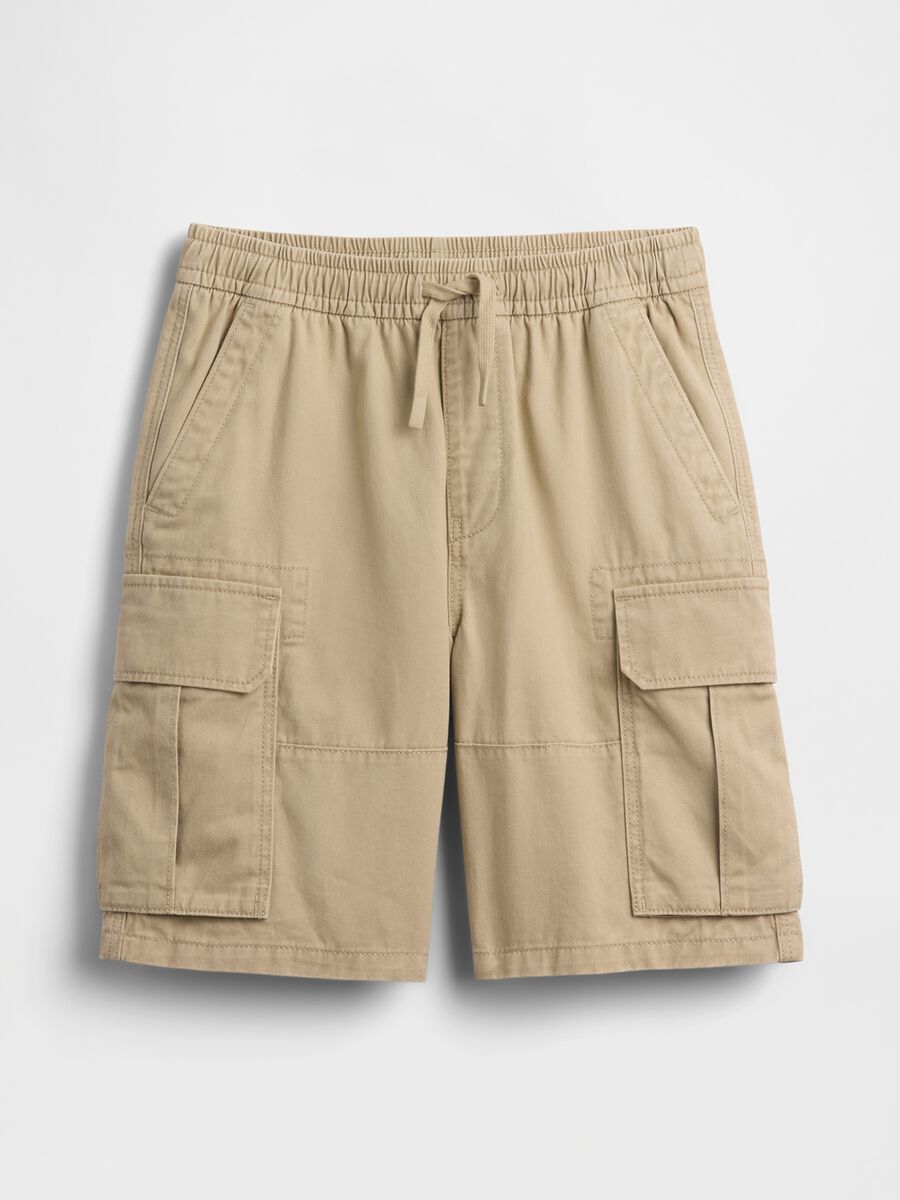Shorts cargo in puro cotone Bambino_3