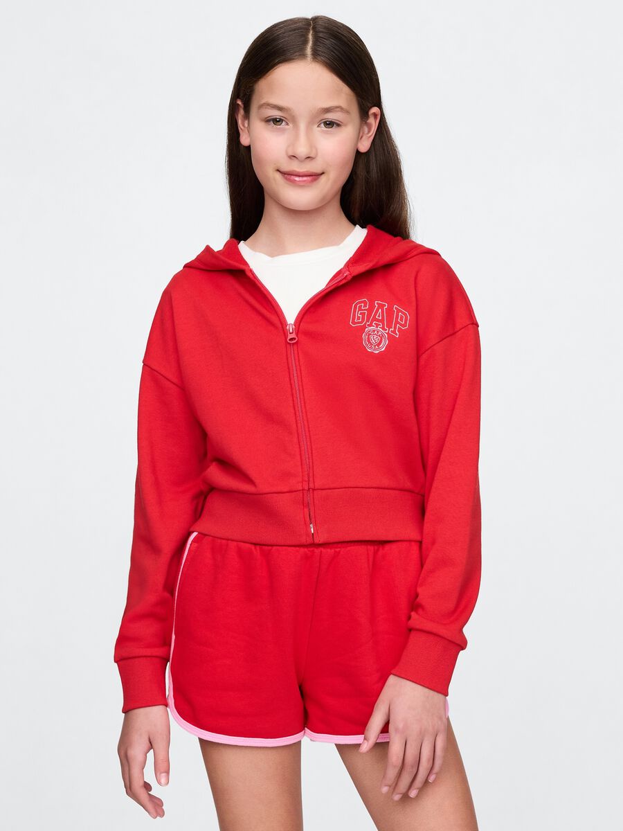 Felpa con cappuccio e full-zip Bambina_0