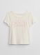 T-shirt bianca in cotone per bambina_0