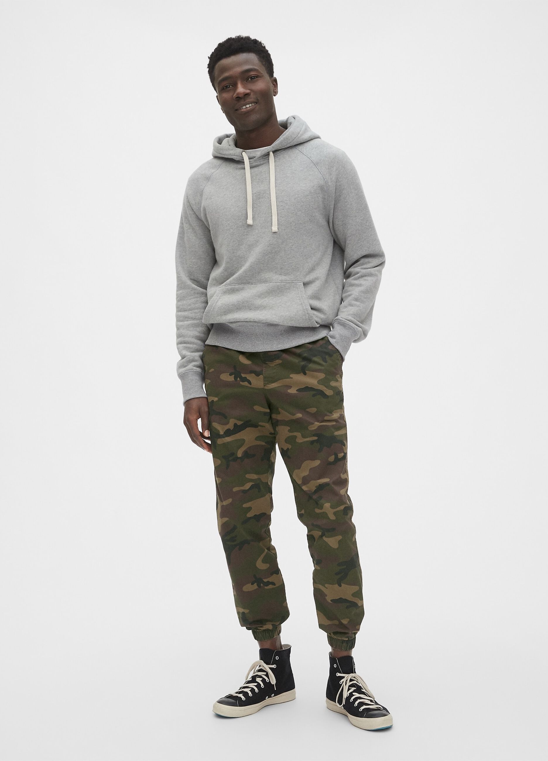 Joggers in tela con coulisse