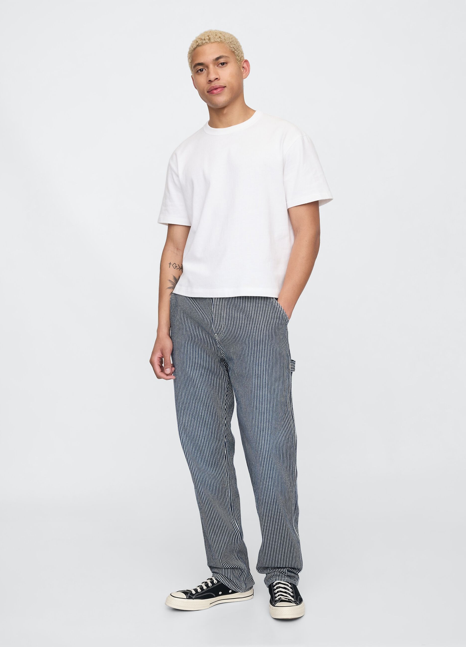 Jeans a righe in lyocell e cotone Gap