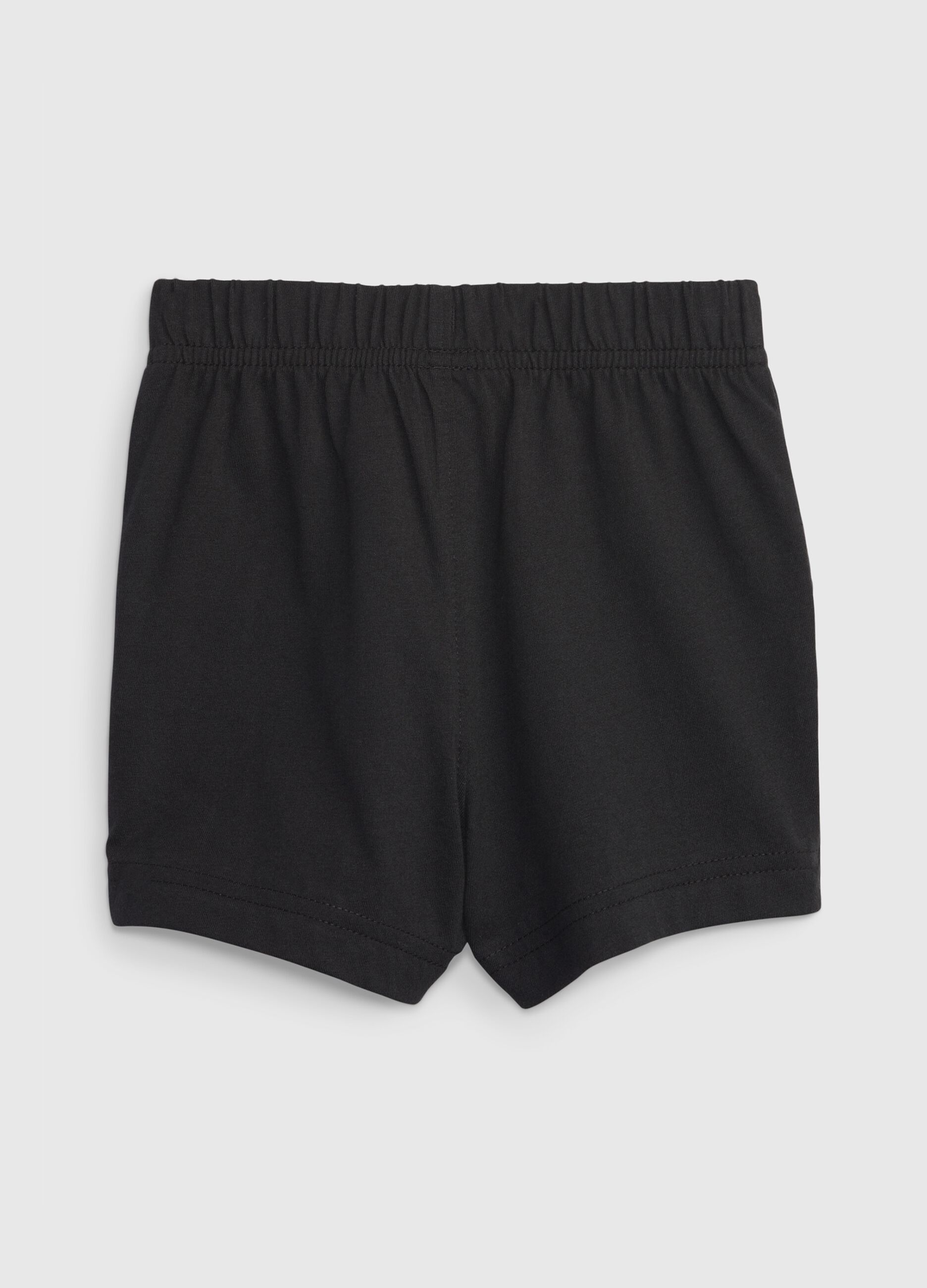 Shorts in cotone biologico con coulisse_1