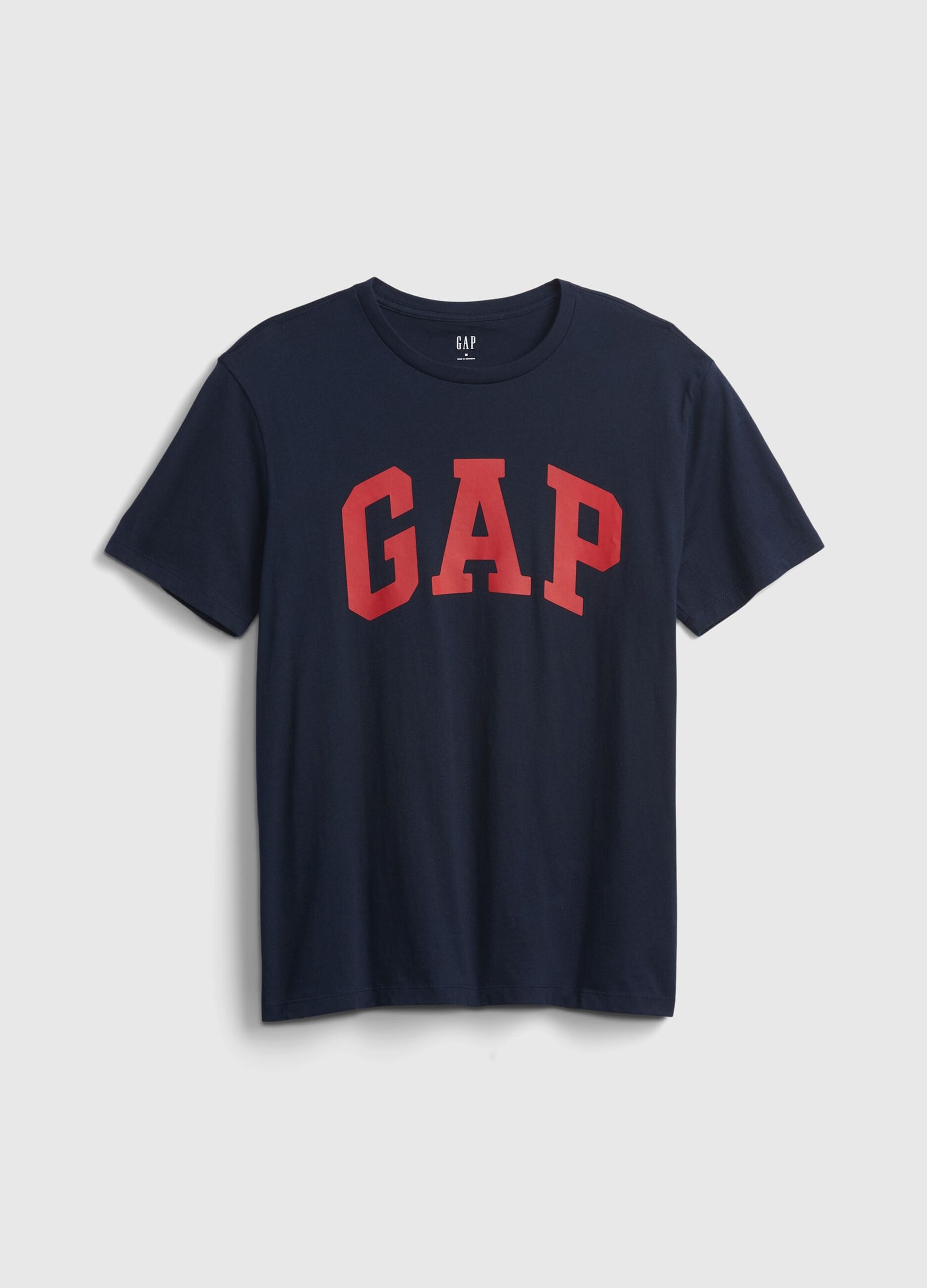 T-shirt girocollo con stampa logo_1