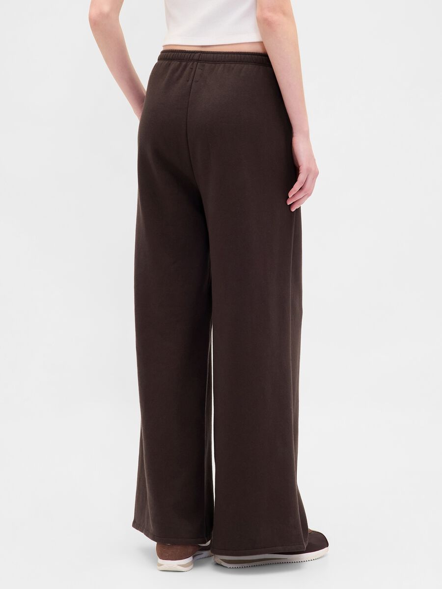 Brown Cotton Blend Trousers Woman_2