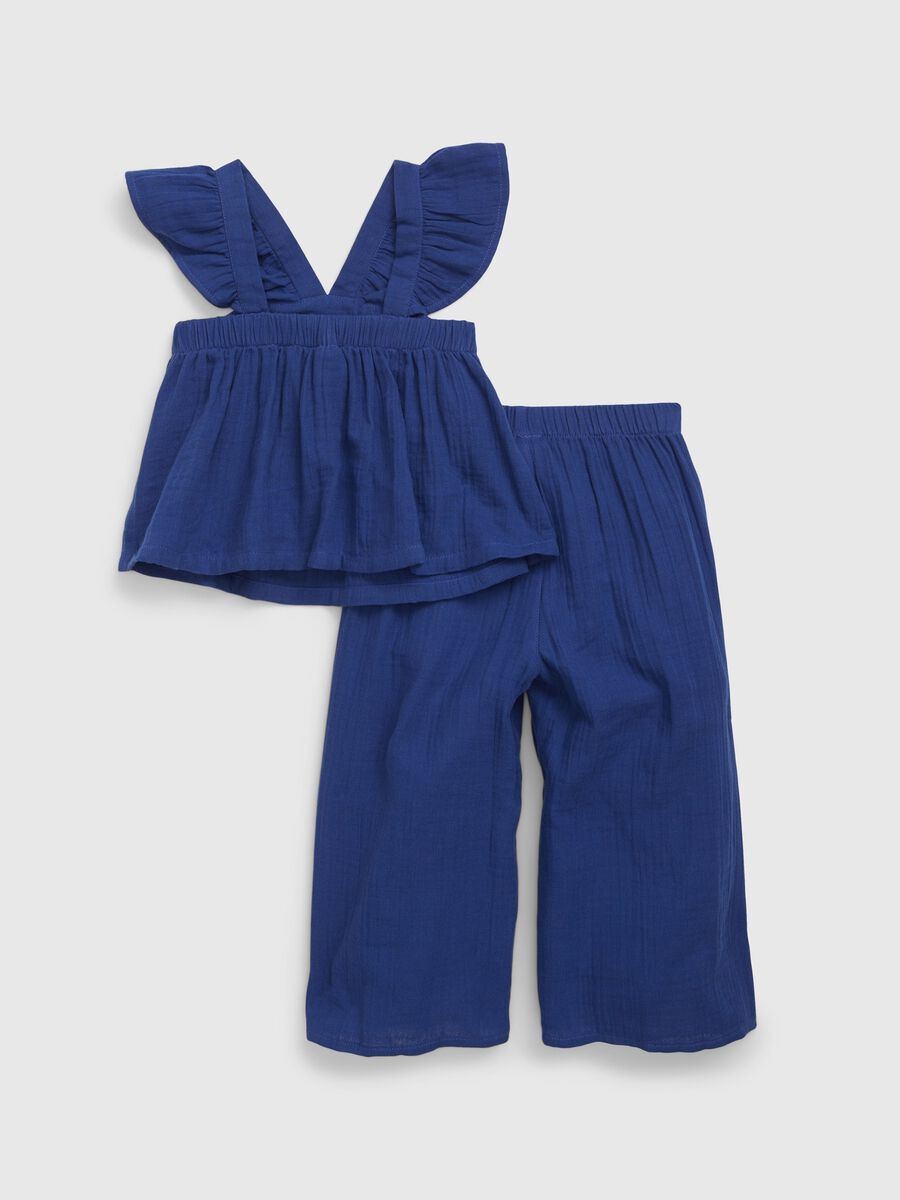 Tank top and trousers set in cotton Baby Girl_2
