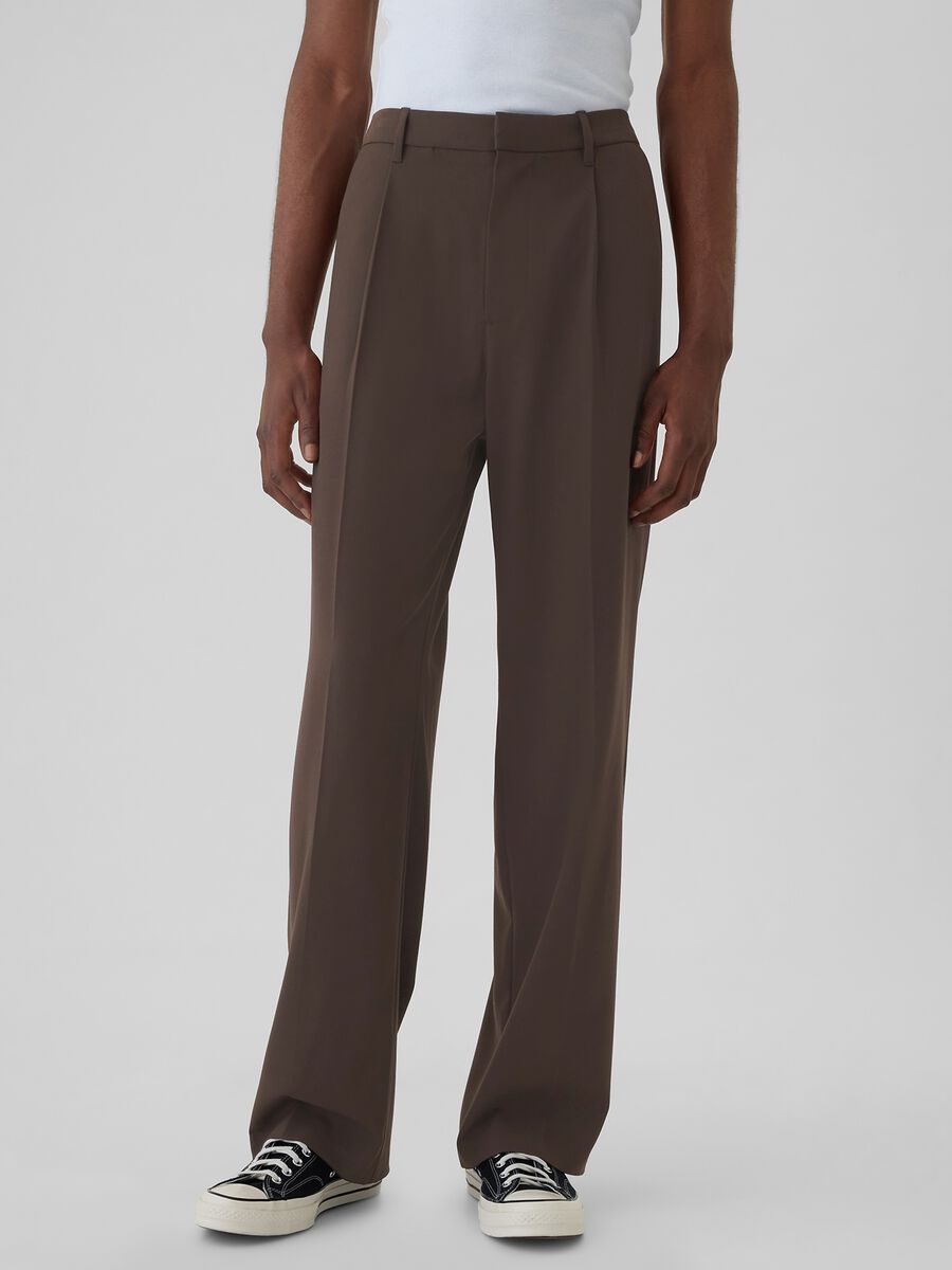 Loose-fit trousers with darts Man_1