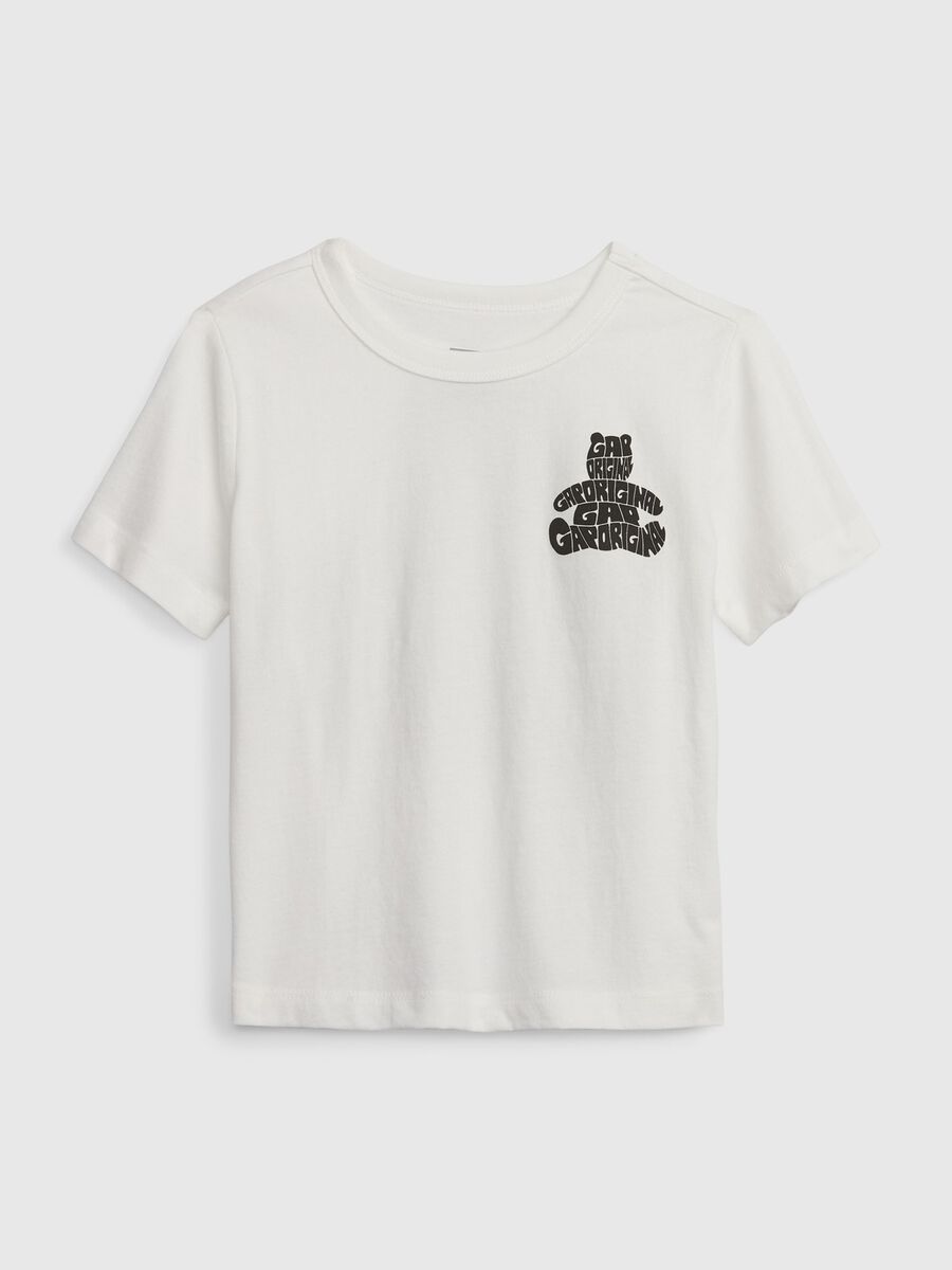 Organic cotton T-shirt with print Newborn Boy_0