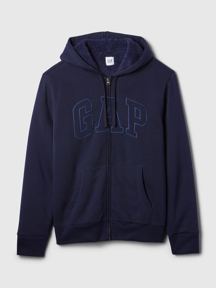 Felpa con cappuccio ricamo logo Uomo_4
