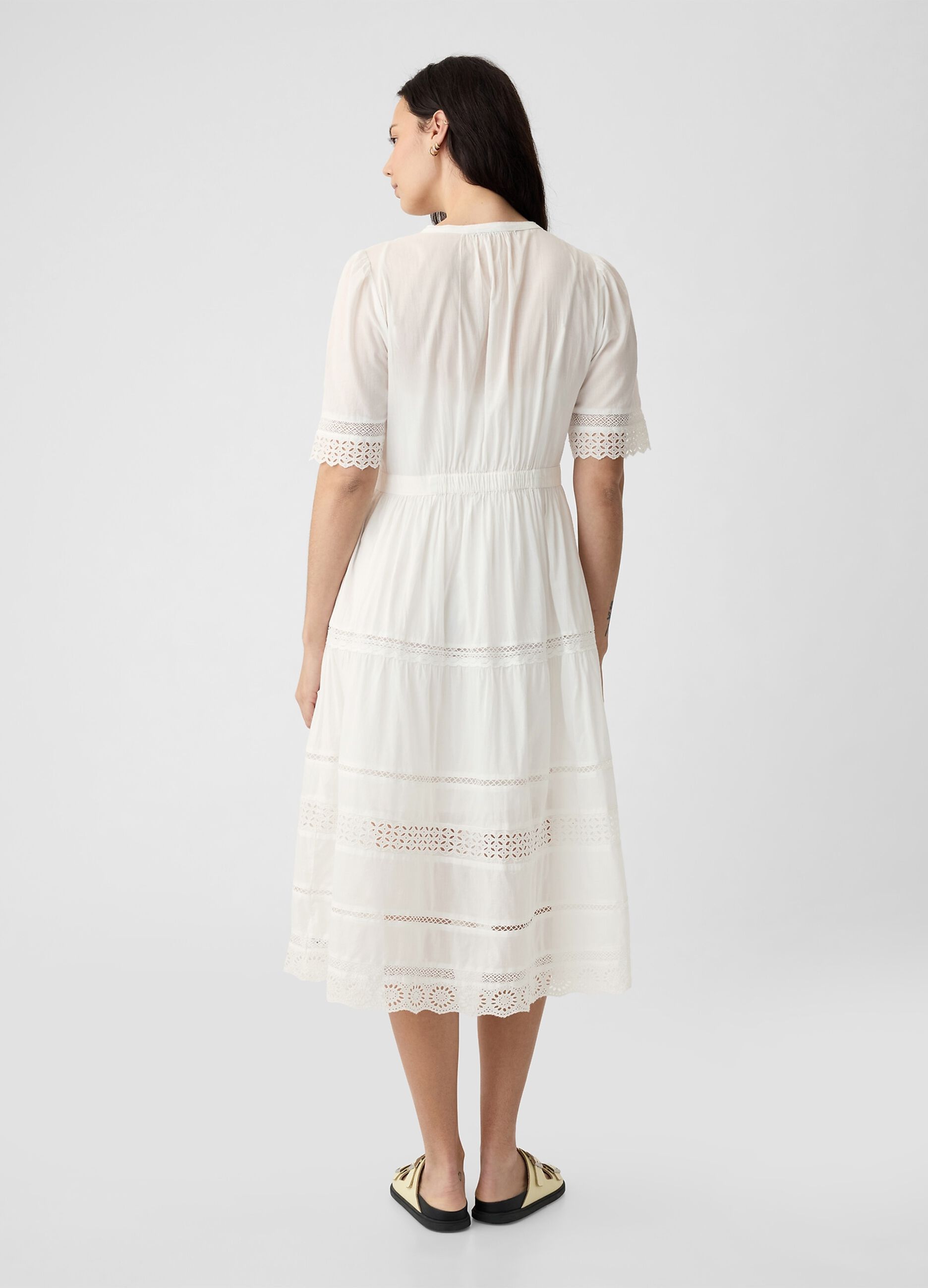 Vestito midi chemisier con pizzo_4
