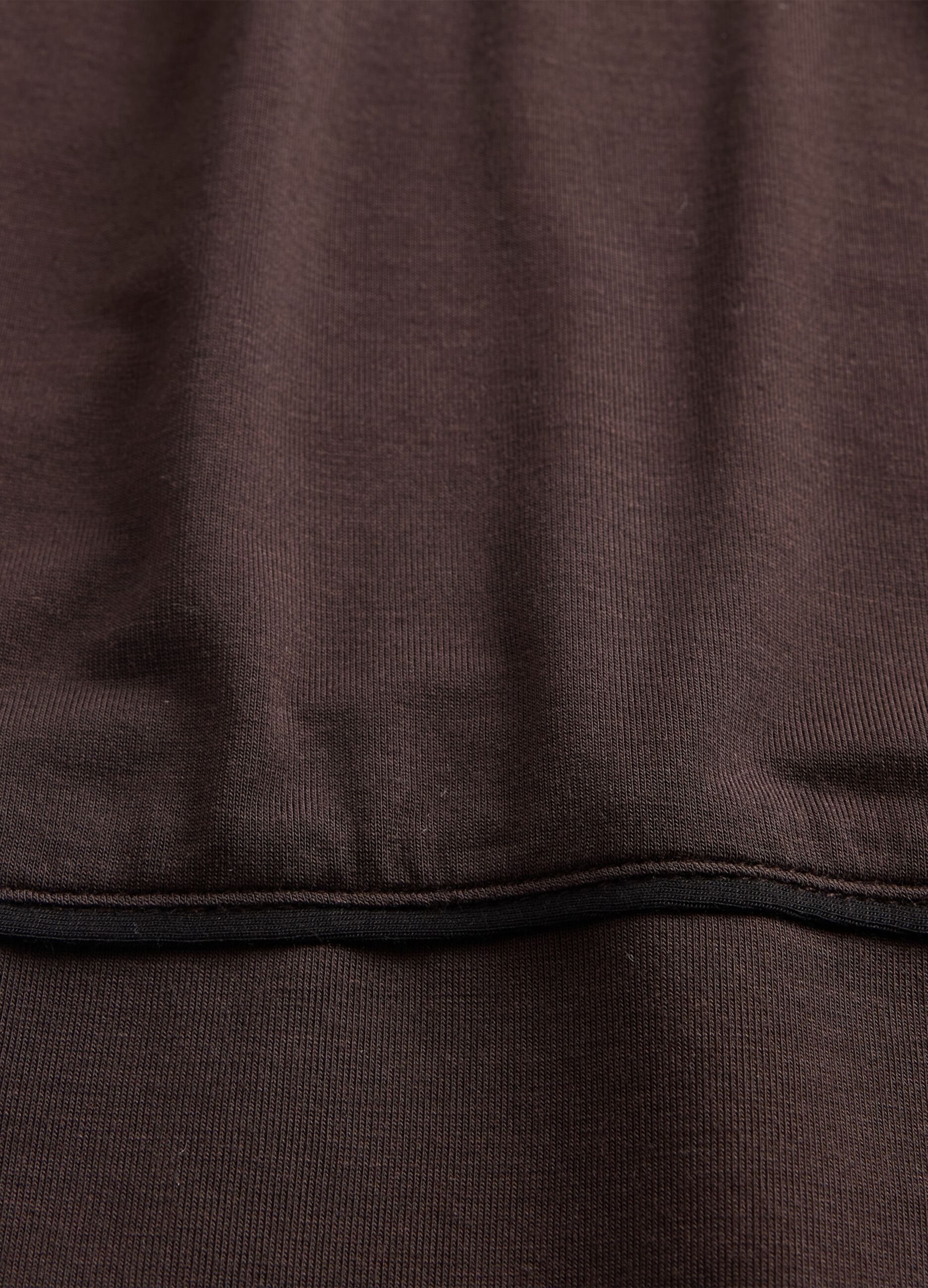Pigiama marrone in tessuto modal elasticizzato_5