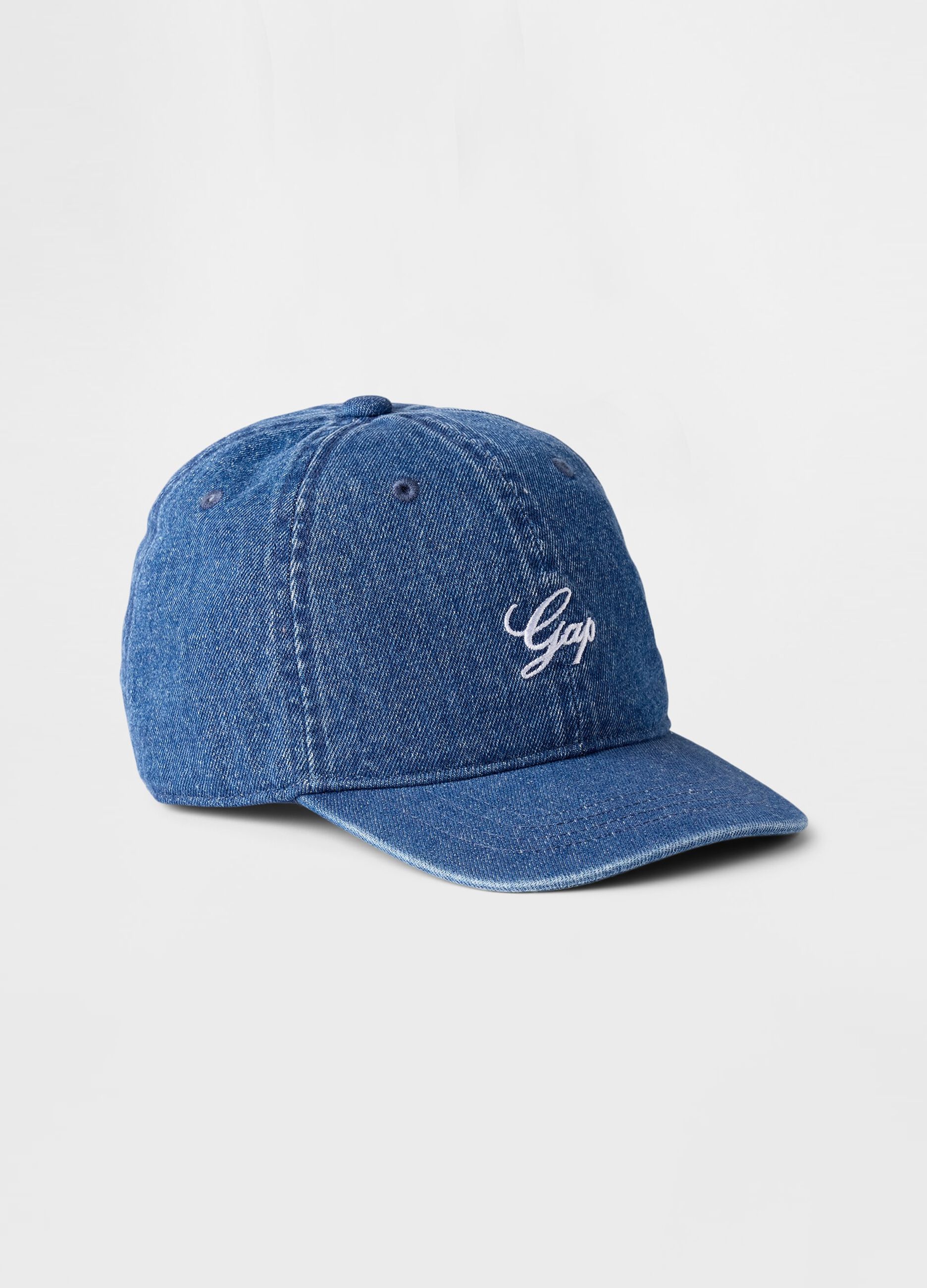 Berretto da baseball in denim ricamo logo