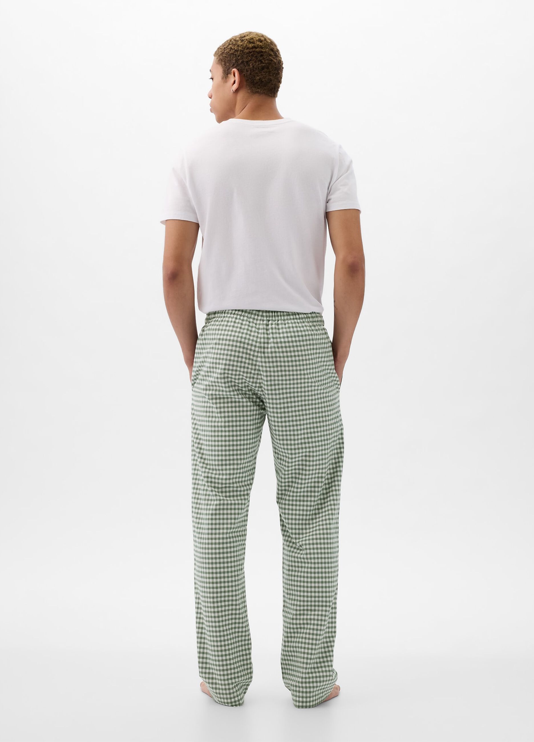 Pantalone pigiama lungo in cotone fantasia_1