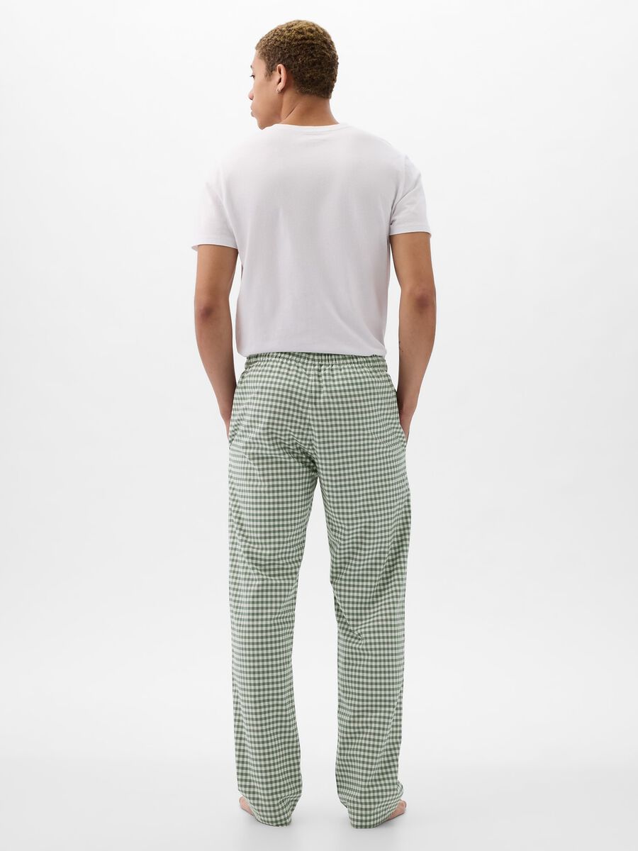 Pantalone pigiama lungo in cotone fantasia Uomo_1