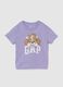 Purple T-shirt in cotton with Skye print_0