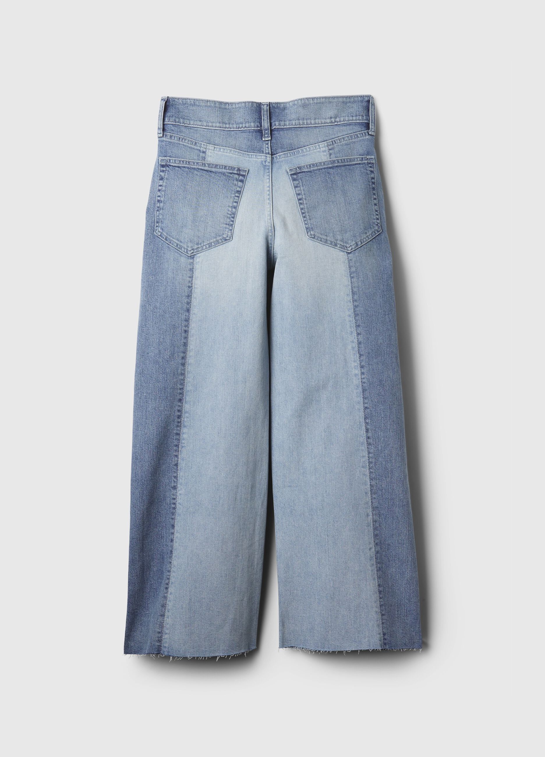 Jeans wide leg ankle bicolore_6