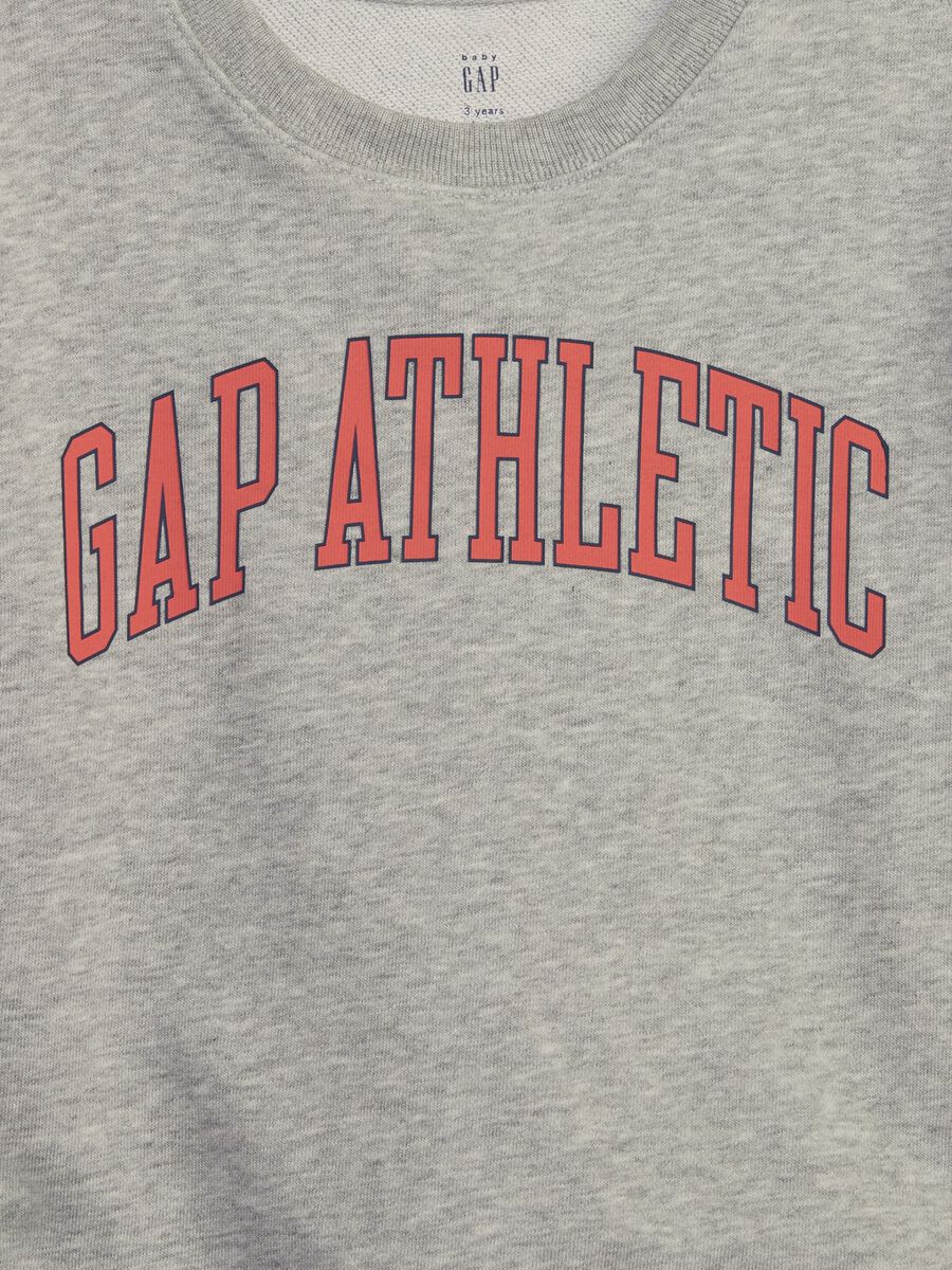 Short-sleeved sweatshirt with Athletic logo Newborn Boy_2