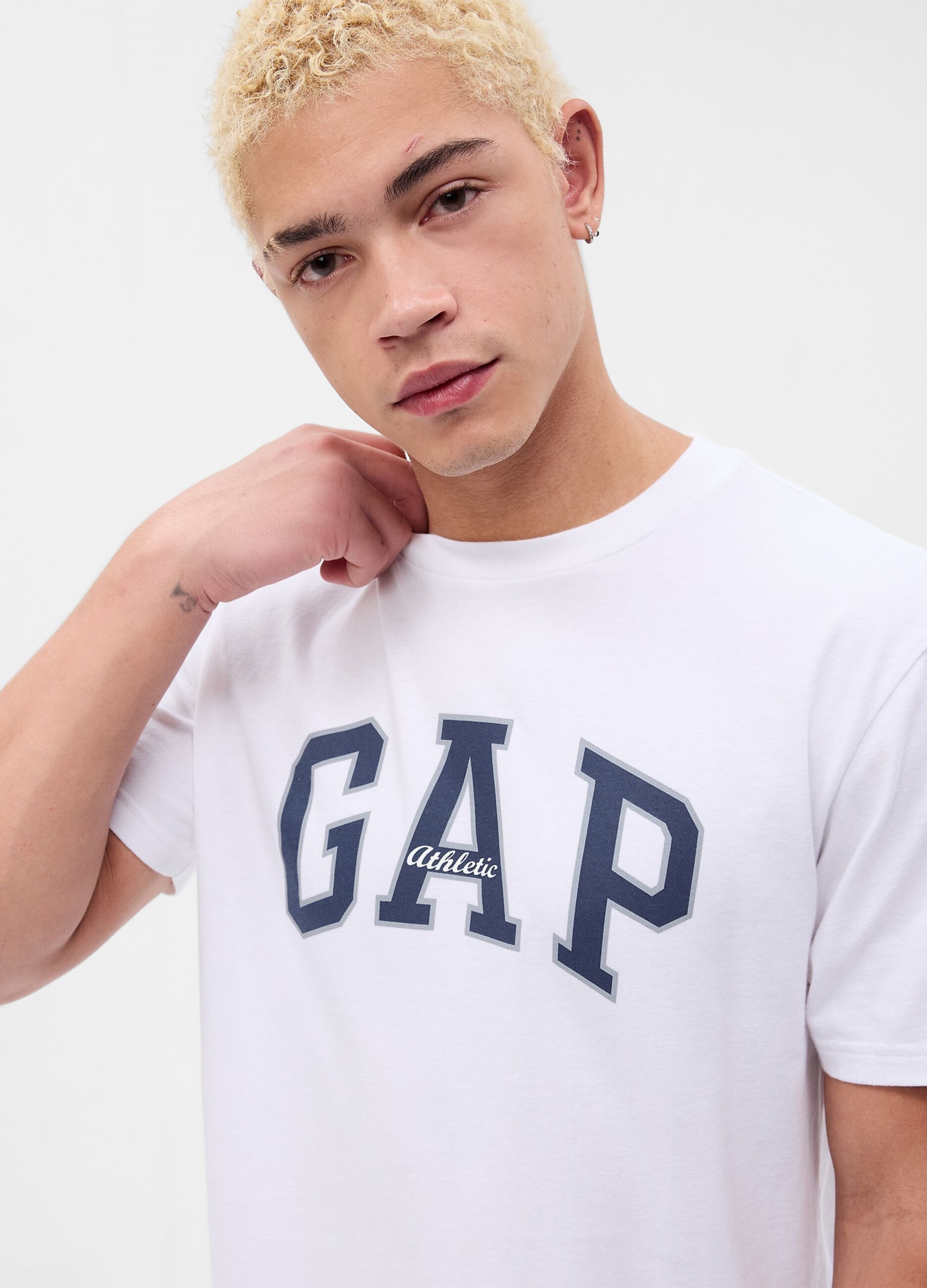 T-shirt con stampa logo Athletics_1