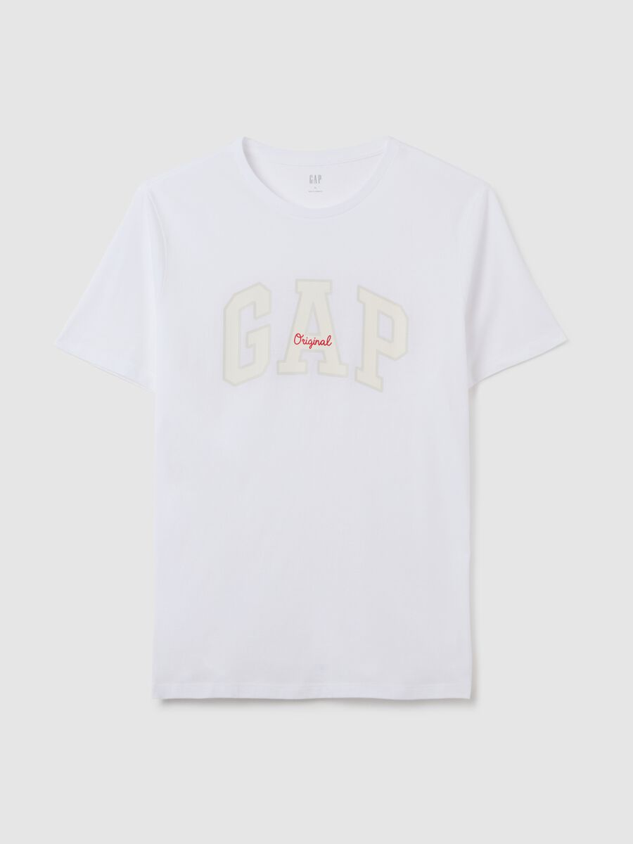 T-shirt in cotone con logo Uomo_2