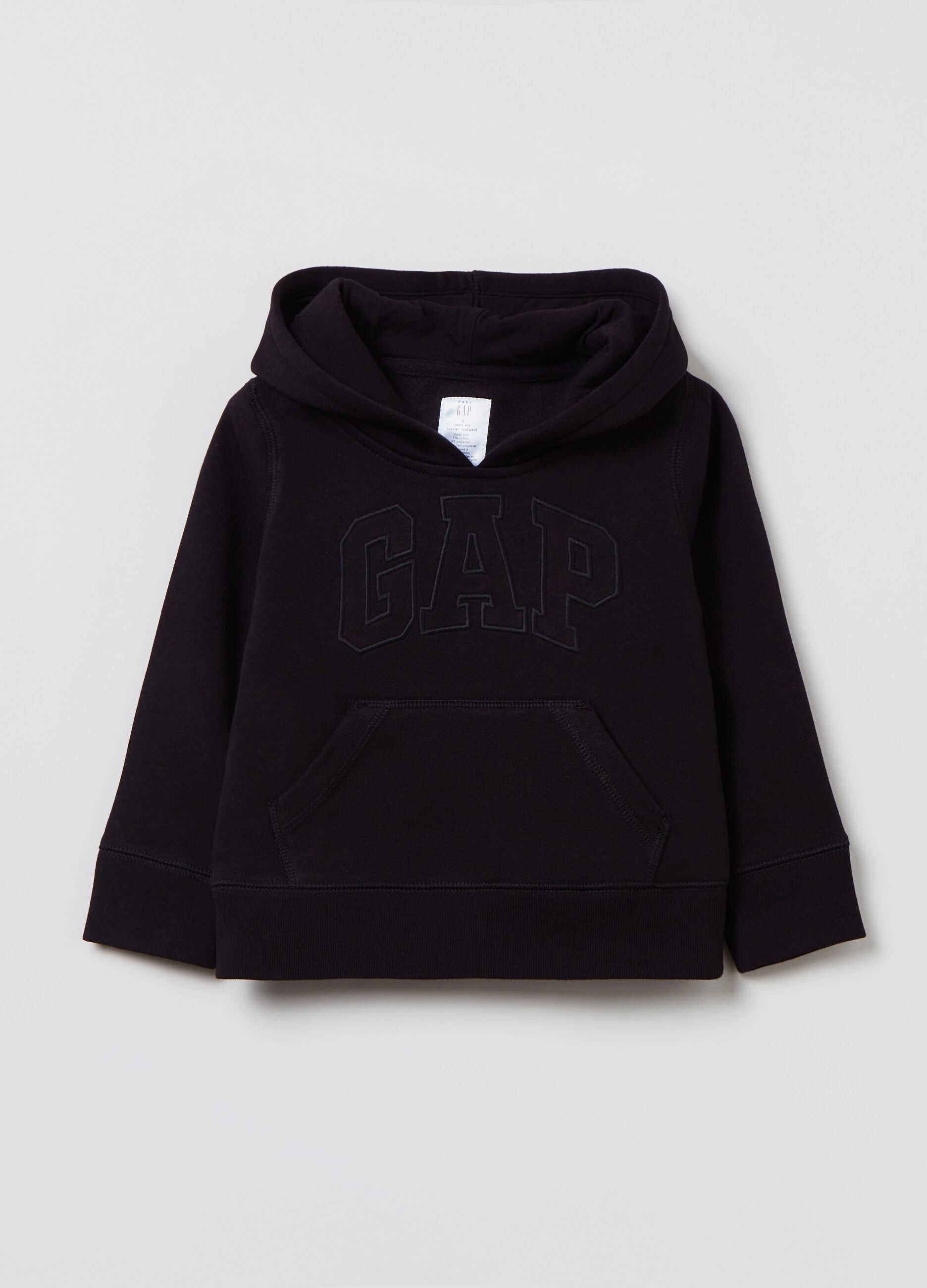 Hoodie with embroidered logo