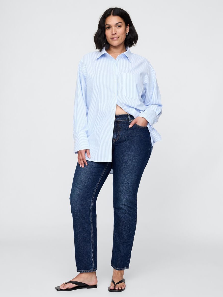 Stretchable Blue Denim Trousers Woman_4