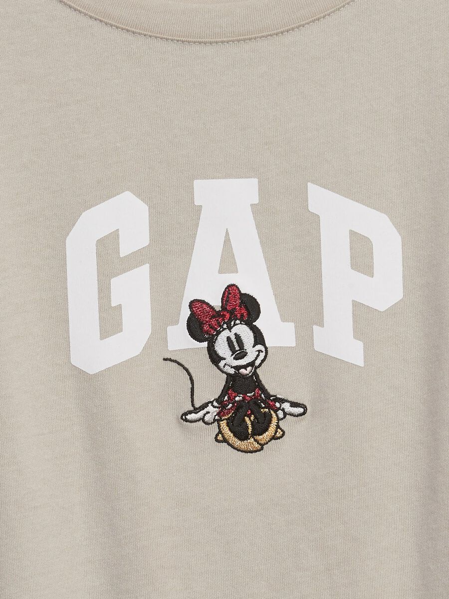 T-shirt with logo print and Minnie embroidery Kid Unisex_1