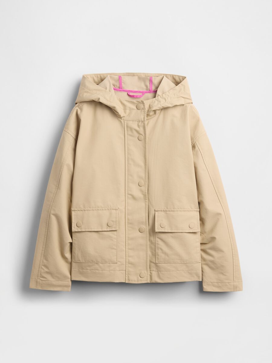 Giacca beige con cappuccio per bambina Bambina_5