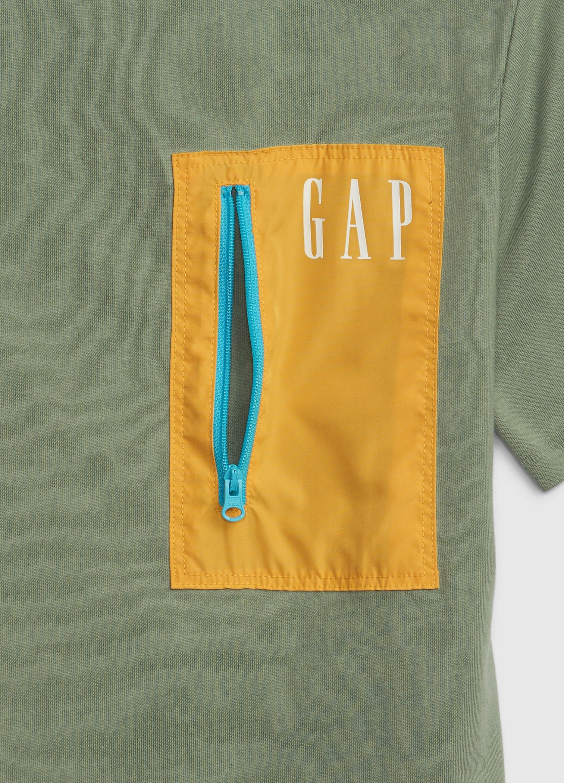 T-shirt con tasca e stampa logo_2