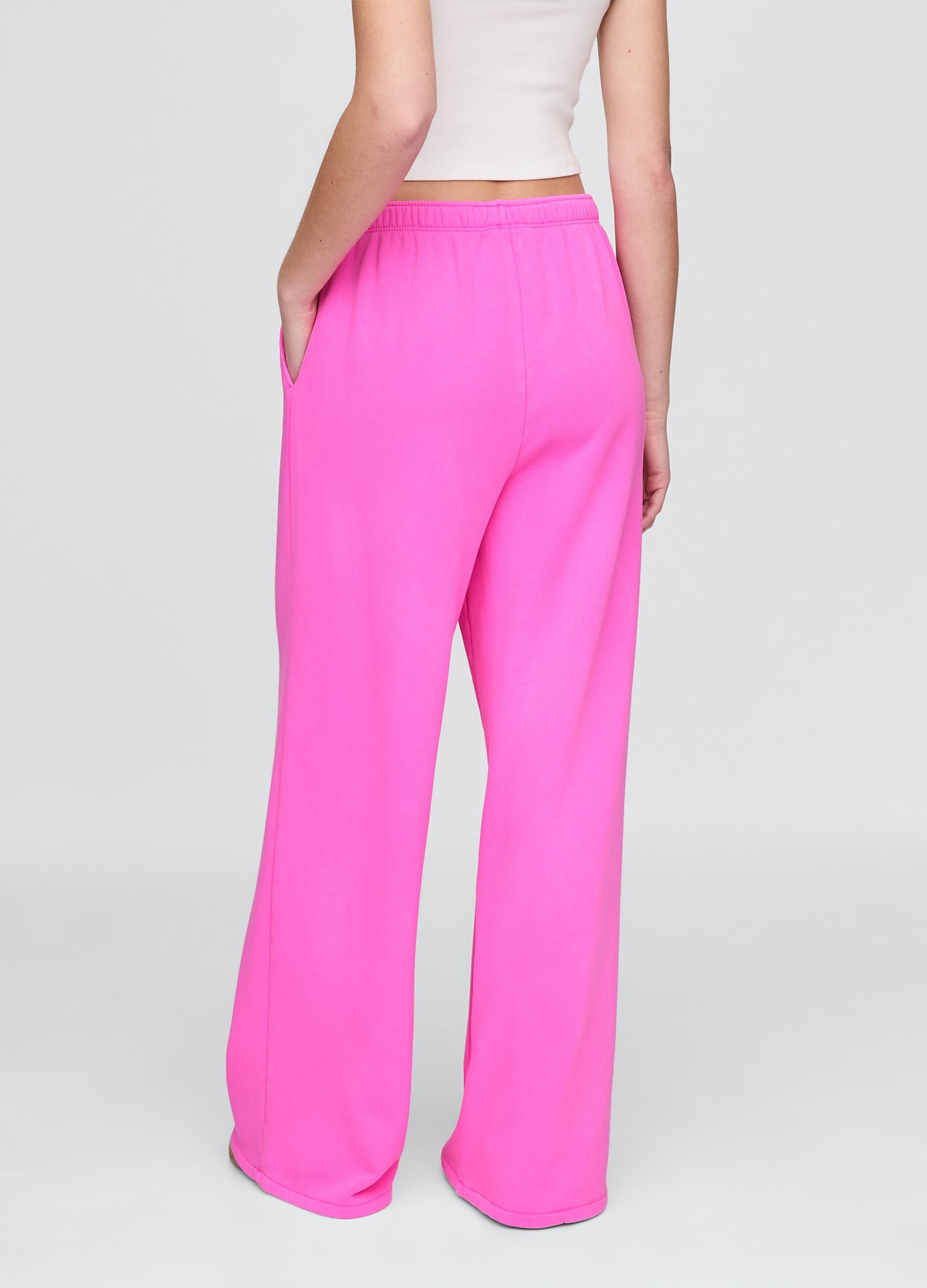 Pantaloni rosa ampi palazzo_2