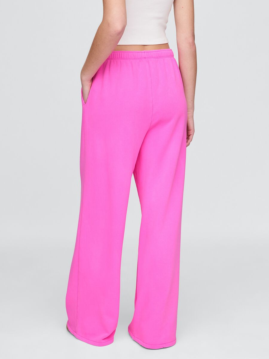 Pantaloni rosa ampi palazzo Donna_2